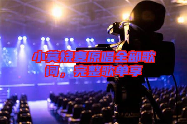小莫燒麥原唱全部歌詞，完整歌單享