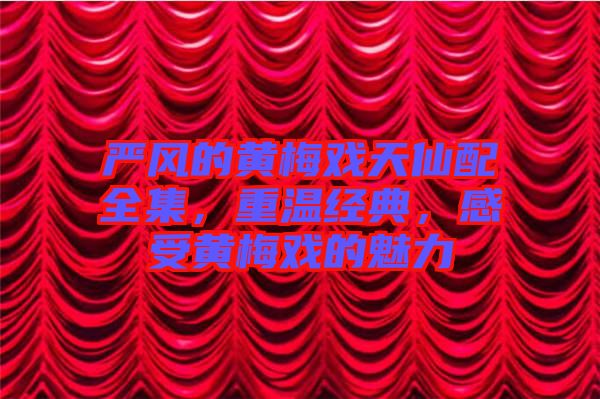 嚴(yán)風(fēng)的黃梅戲天仙配全集，重溫經(jīng)典，感受黃梅戲的魅力