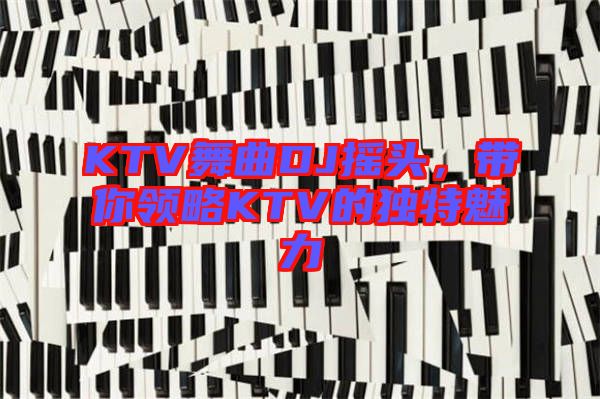 KTV舞曲DJ搖頭，帶你領略KTV的獨特魅力