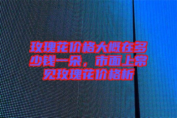 玫瑰花價(jià)格大概在多少錢一朵，市面上常見(jiàn)玫瑰花價(jià)格析
