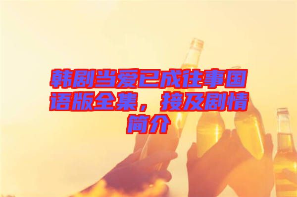 韓劇當(dāng)愛已成往事國語版全集，接及劇情簡(jiǎn)介