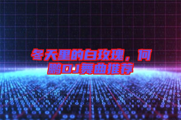 冬天里的白玫瑰，何鵬DJ舞曲推薦