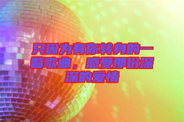 只因為有你轉(zhuǎn)身的一瞥歌曲，感受那份深深的愛情