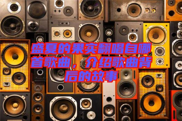 盛夏的果實翻唱自哪首歌曲，介紹歌曲背后的故事