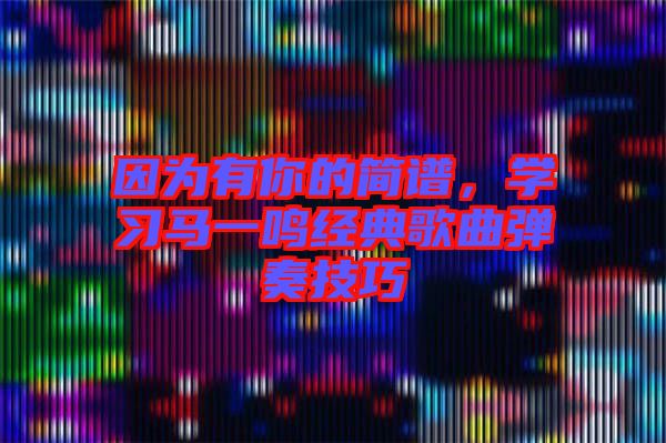 因?yàn)橛心愕暮?jiǎn)譜，學(xué)習(xí)馬一鳴經(jīng)典歌曲彈奏技巧