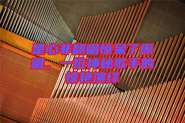 是心非翻唱驚呆了原唱，一位神秘歌手的驚艷演繹