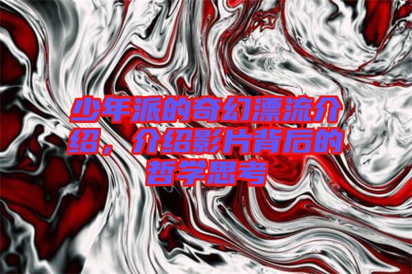 少年派的奇幻漂流介紹，介紹影片背后的哲學思考
