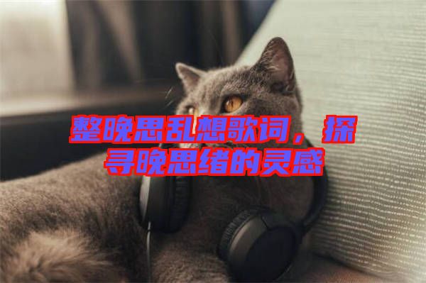 整晚思亂想歌詞，探尋晚思緒的靈感