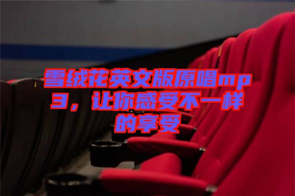 雪絨花英文版原唱mp3，讓你感受不一樣的享受