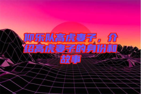 仰樂隊高虎妻子，介紹高虎妻子的身份和故事