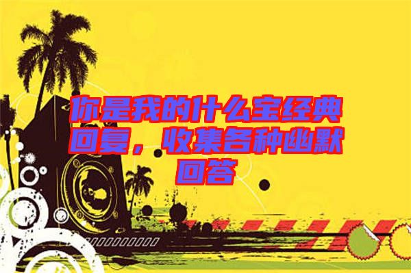 你是我的什么寶經(jīng)典回復(fù)，收集各種幽默回答
