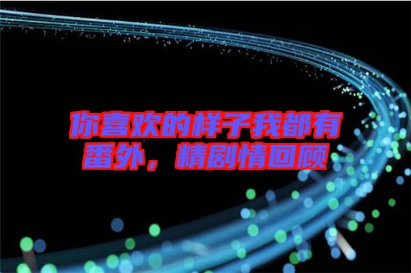 你喜歡的樣子我都有番外，精劇情回顧