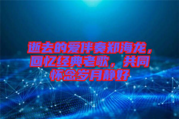 逝去的愛伴奏鄭海龍，回憶經典老歌，共同懷念歲月靜好