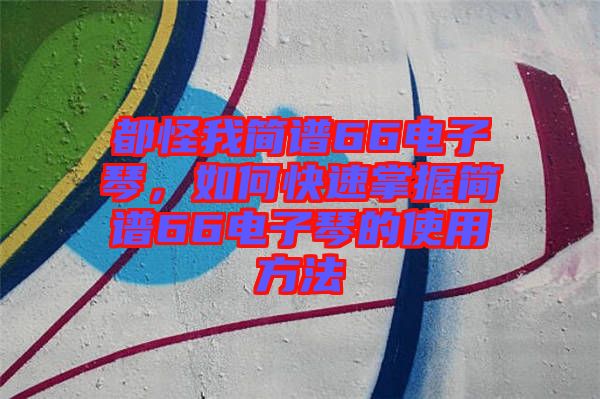 都怪我簡譜66電子琴，如何快速掌握簡譜66電子琴的使用方法